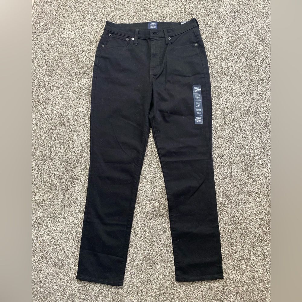 J.Crew factory The Tall Essential straight jean in all-day stretch NWT size 28T